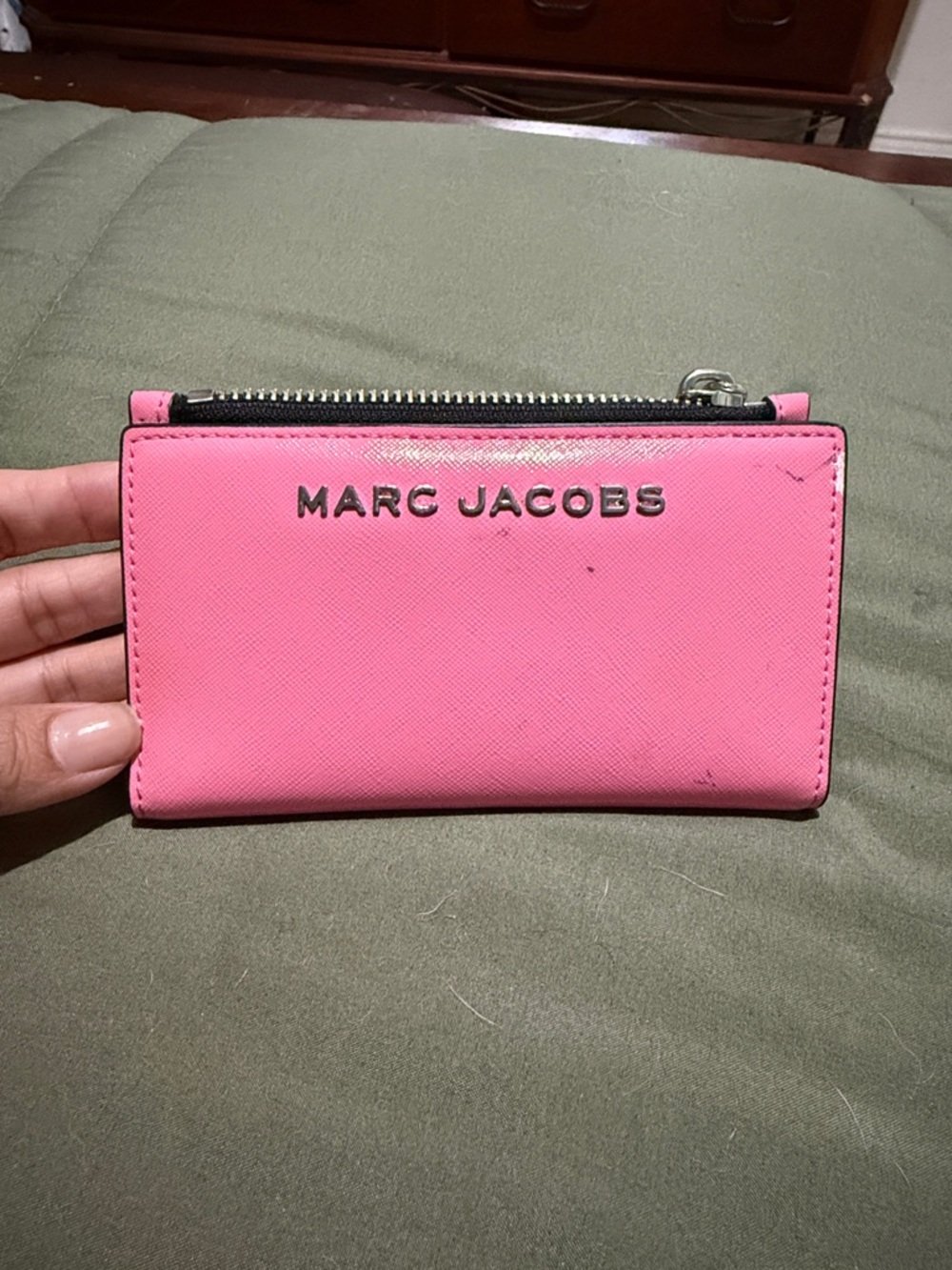 Marc Jacobs Pink Zip Card Wallet